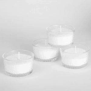 White Pearled Candle  - Citrus Sunrise Scented