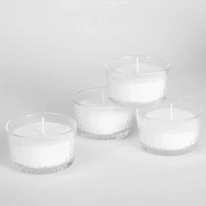 White Pearled Candle  - Oceanic Blossom Scented