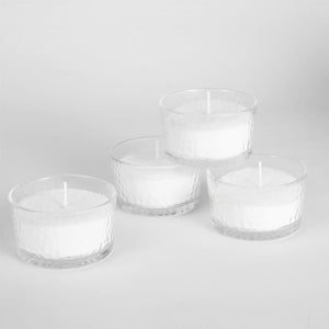 White Pearled Candle  - Oceanic Blossom Scented