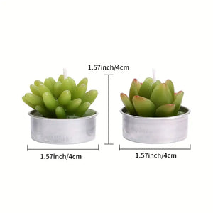 Cactus Tealight Candles Delicate Succulent Cactus Candles